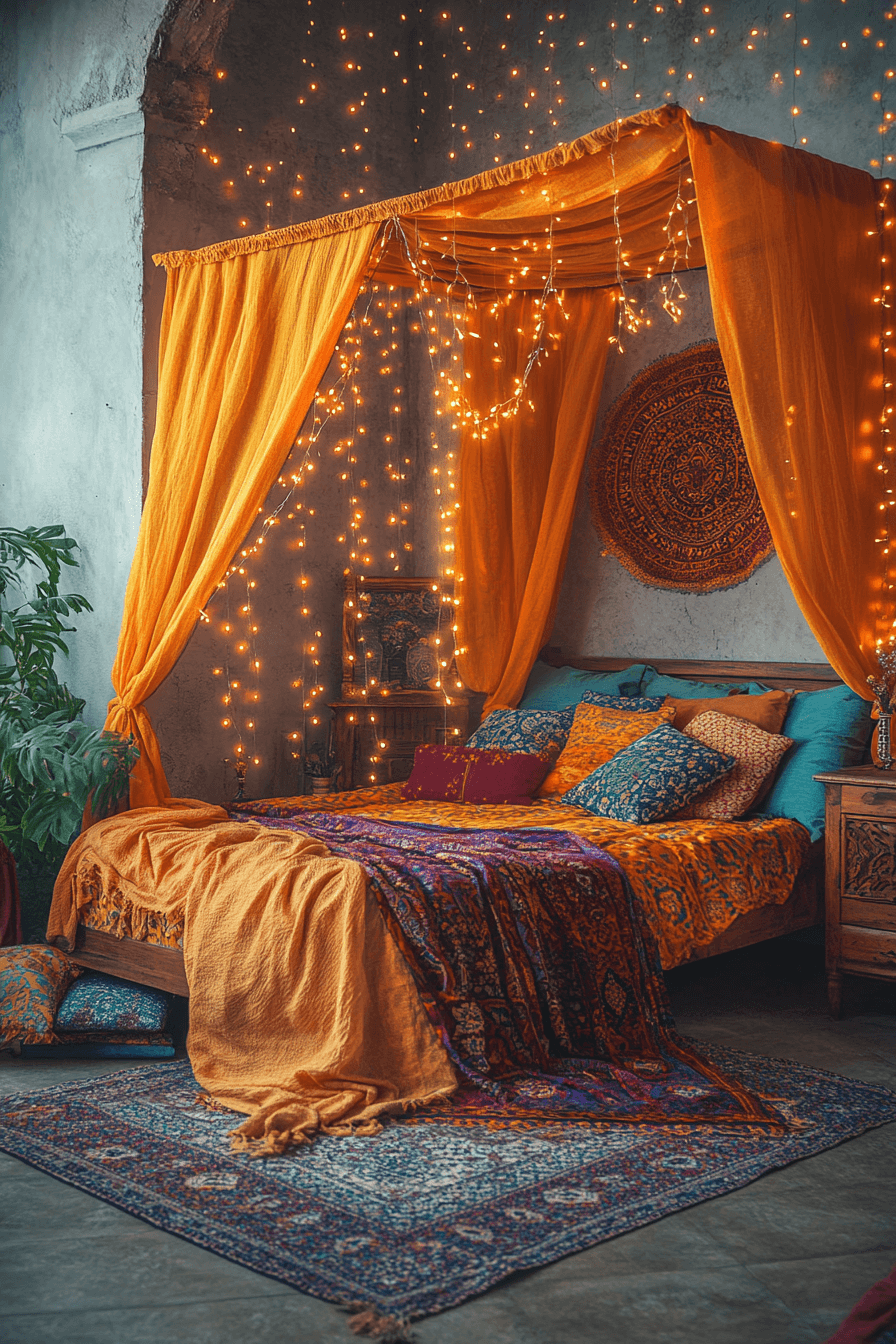 17+ Colorful Boho Decor Ideas That Turn Everyday Living Into Artful Expression 2 Dreamy Boho Bed Canopies