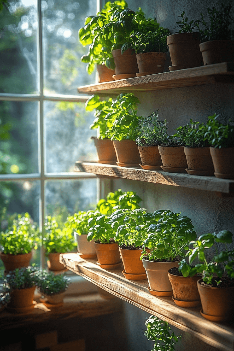 15+ Indoor Gardening Ideas for Turning Apartments Into Green Sanctuaries 2 Herb Filled Kitchen Corners
