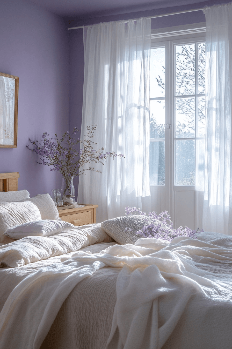 16+ Purple Bedrooms That Balance Bold Color With Relaxing Vibes 2 Lavender Serenity Room