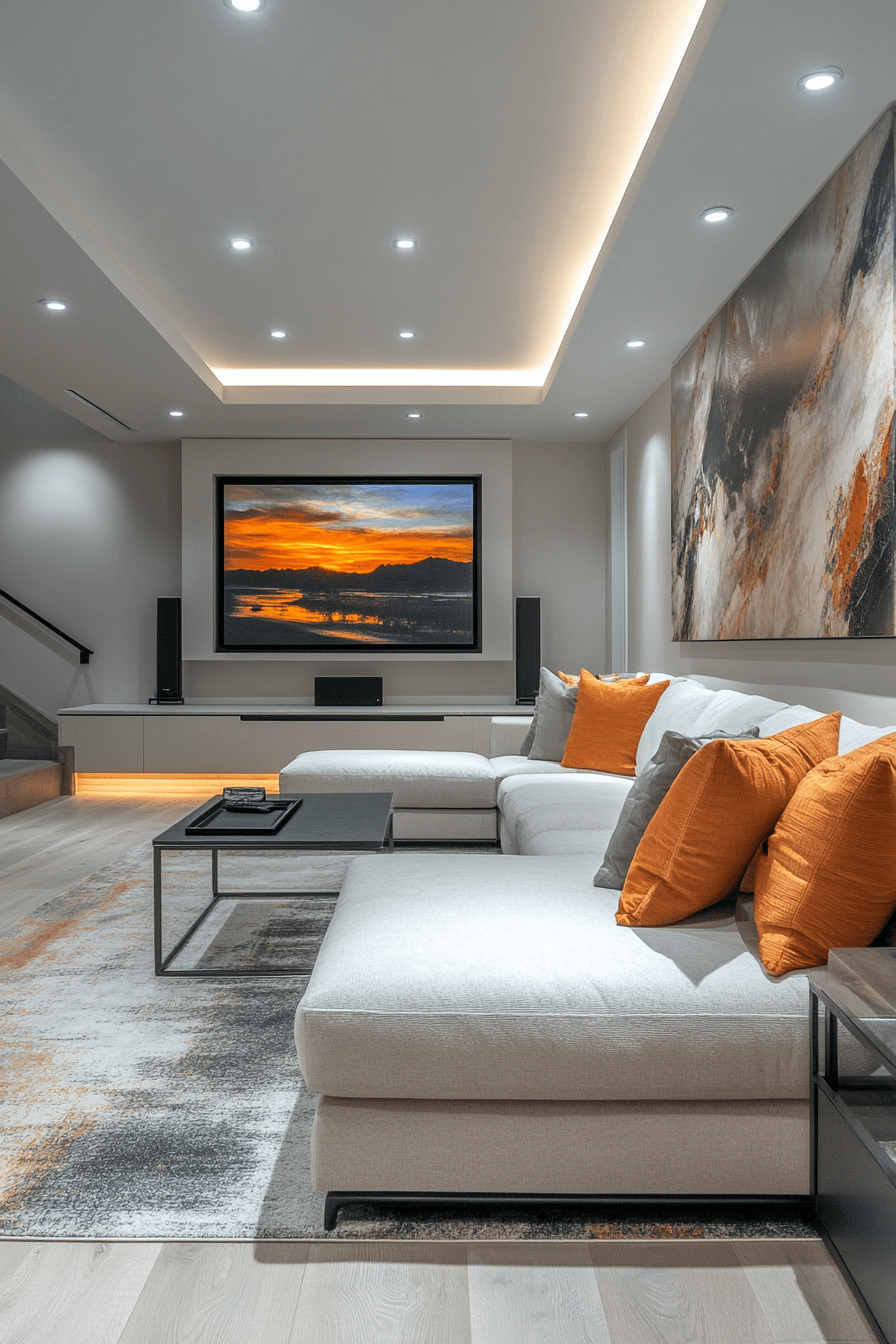 15+ Basement Living Room Ideas That Elevate Everyday Living With Ease 2 Media Magic Basement
