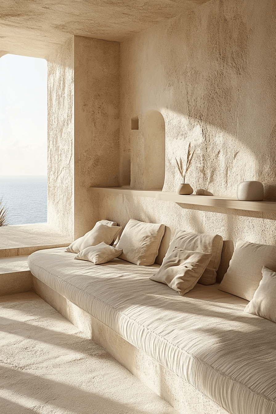 27+ Apartment Aesthetic Cozy Styles That Bring Warmth to Any Room 2 Minimal Soft Beige Corner