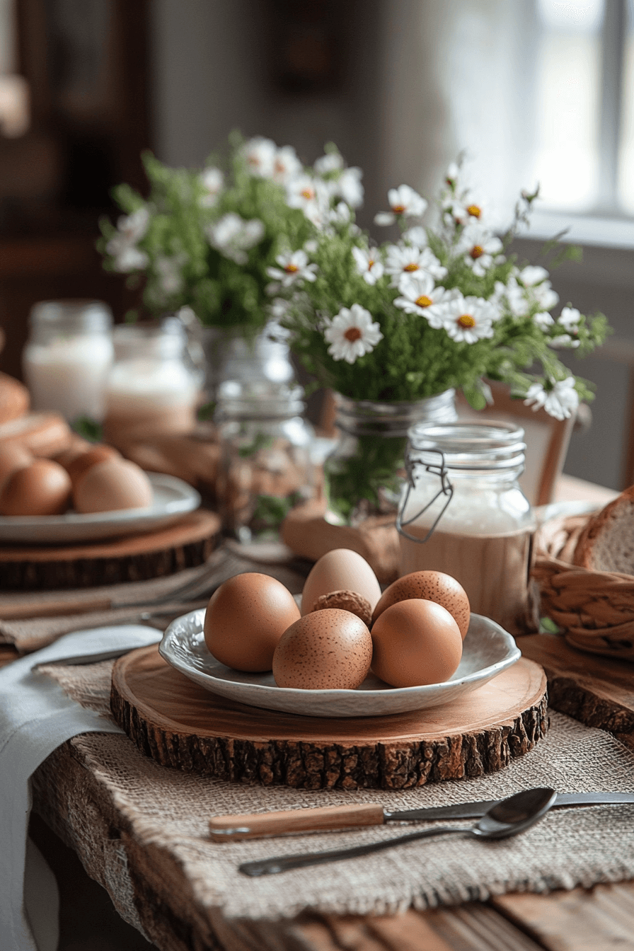 24+ Easter Table Decorations That Make Guests Feel Truly Welcome 2 Rustic Charm Delight