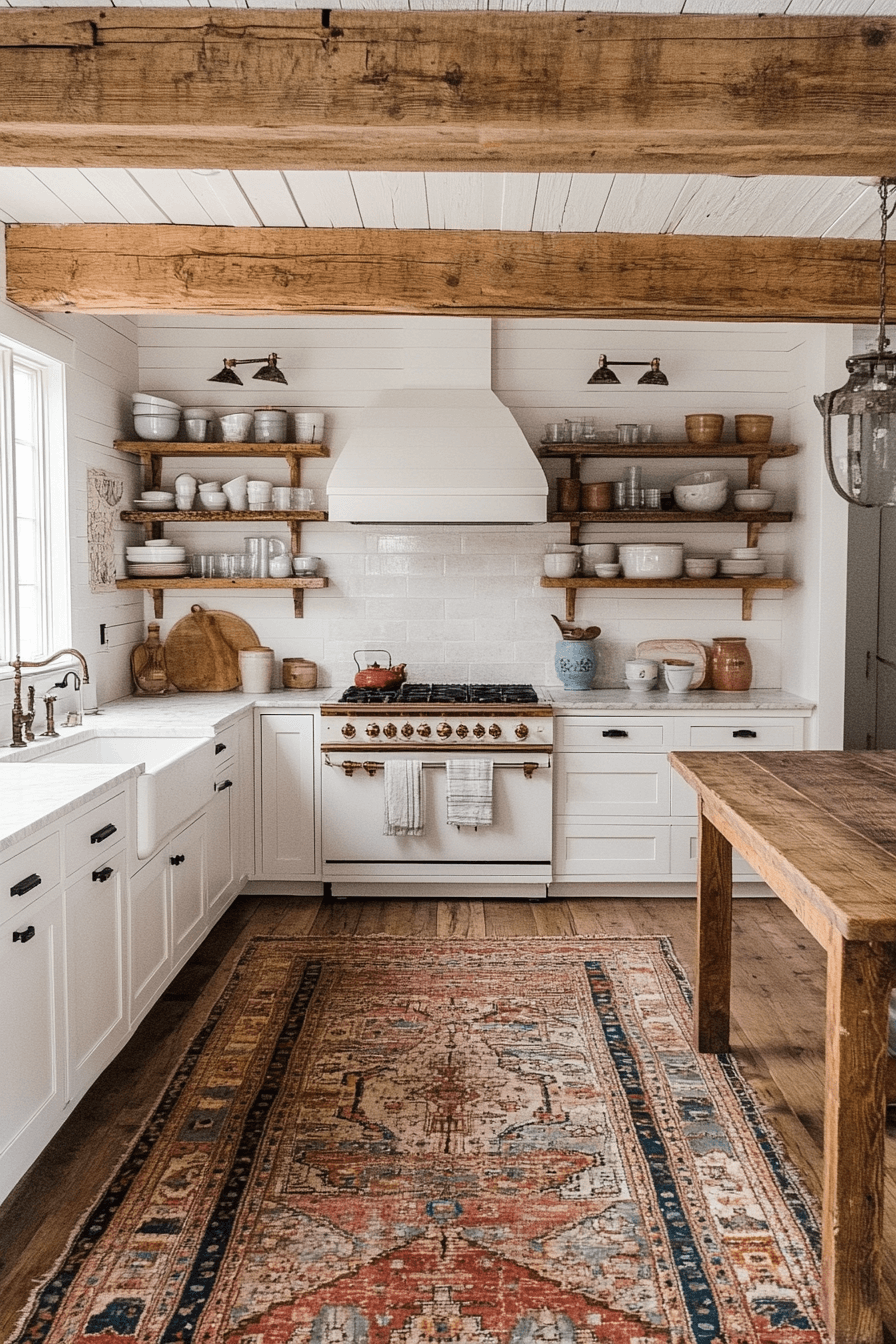 17+ Rustic Kitchen Ideas That Highlight Natural Beauty and Texture 2 Rustic Farmhouse Kitchen Elegance