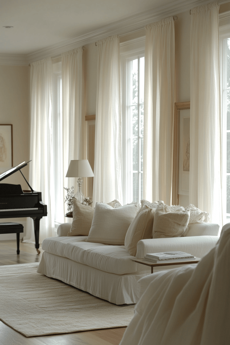 17+ Curtains Ideas for Living Room That Highlight Natural Light Perfectly 2 Sheer Serenity