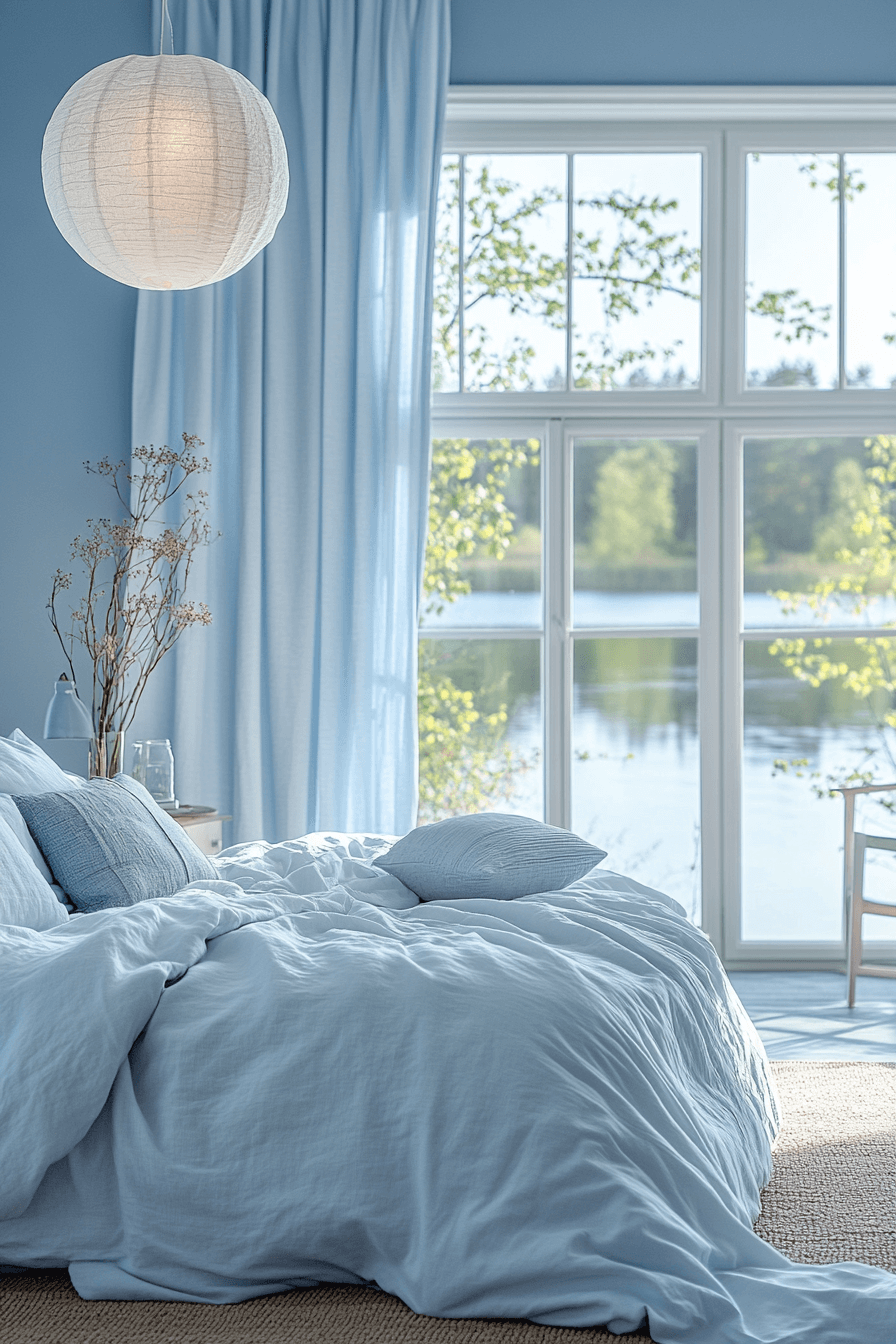 17+ Minimal Blue Bedroom Looks Perfect for Modern Living 2 Sky Infused Minimal Blue Bedroom