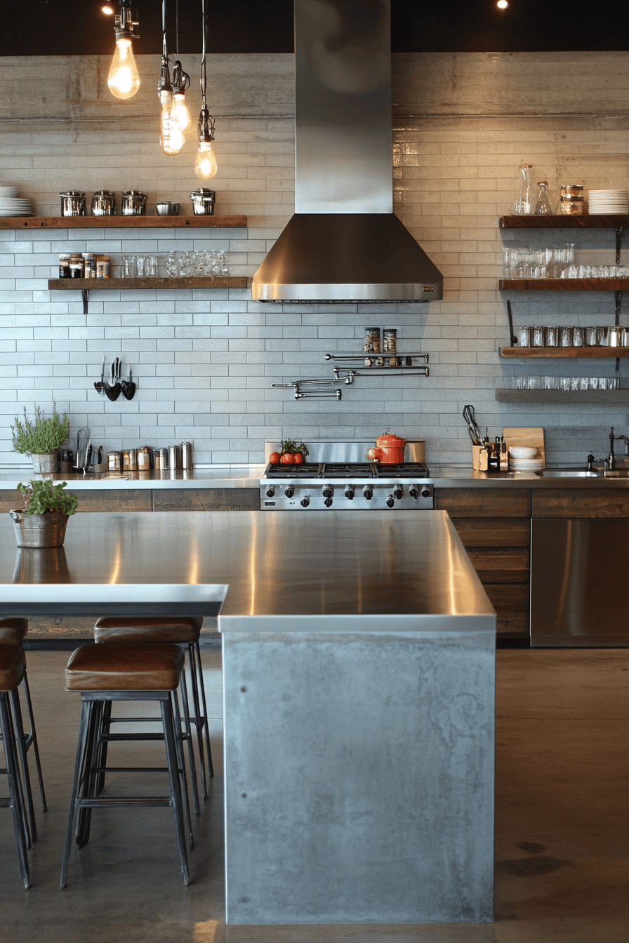 17+ Industrial Farmhouse Kitchen Designs That Bring Comfort and Edge Together 2 Stainless Charm Farmhouse Kitchen