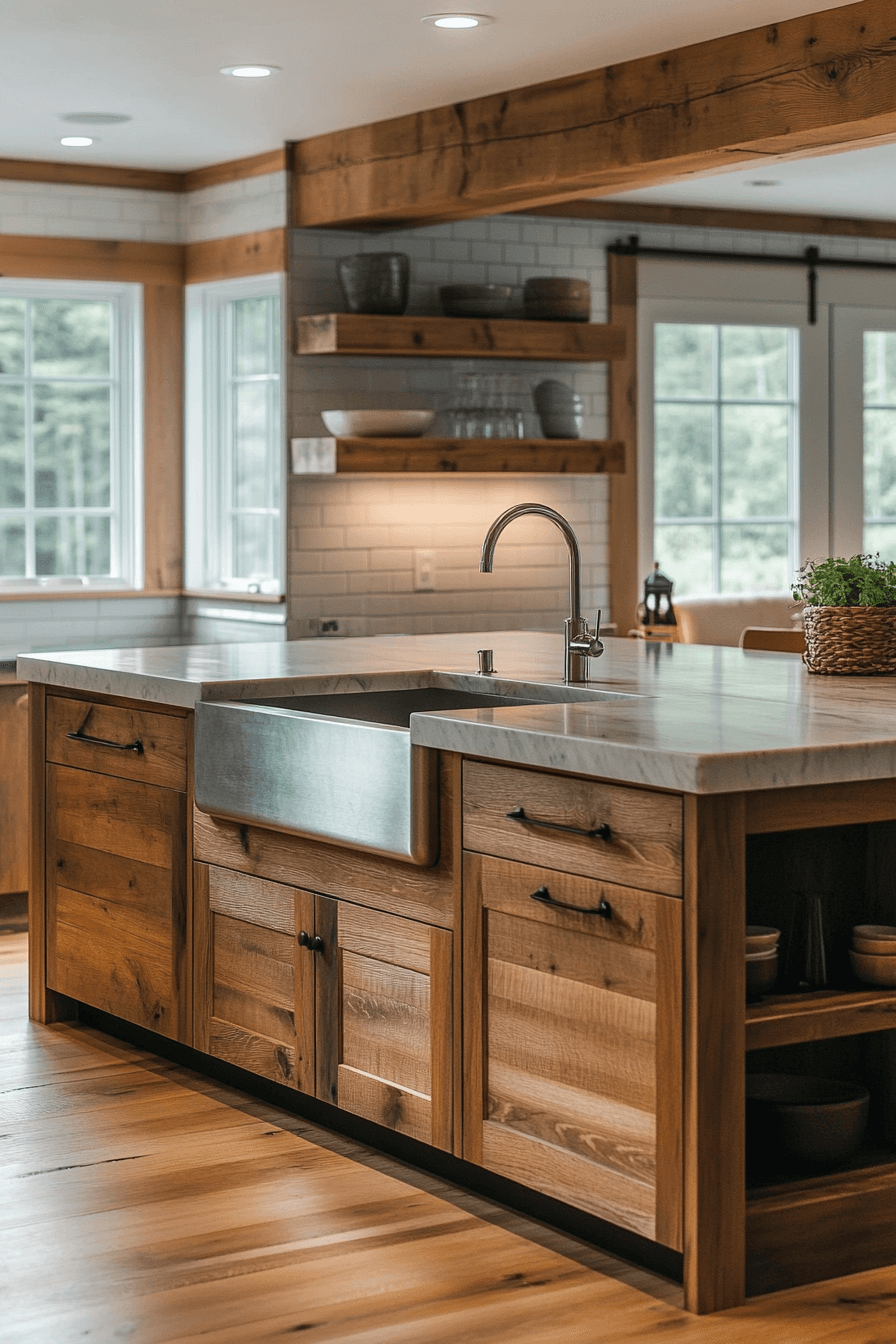 18+ Modern Farmhouse Interior Looks Perfect for Everyday Elegance 2 Streamlined Farmhouse Kitchen Design