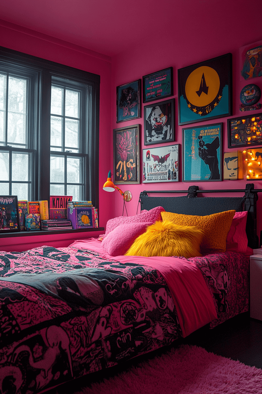 18+ Pink Bedroom Ideas for a Personalized and Beautiful Touch 2 Vibrant Pink Teen Dreams