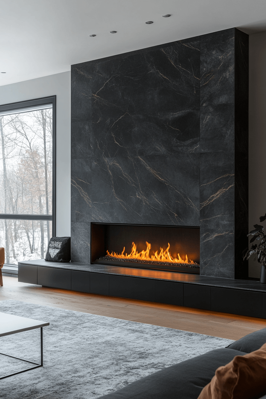 24+ Modern Fireplace Ideas to Create a Stunning Focal Point 2 Wall Mount Wonder