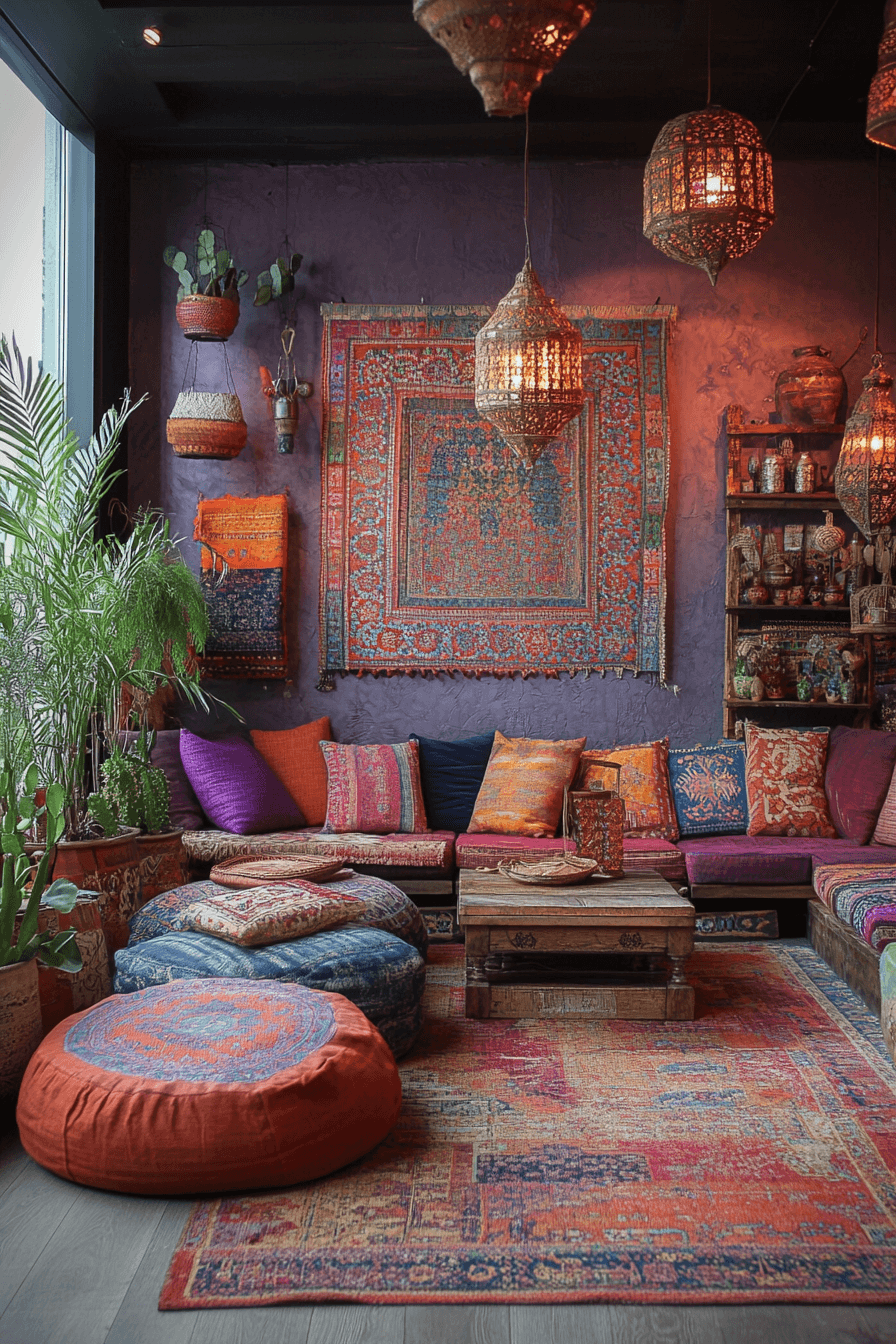 21+ Boho Maximalist Living Room Inspiration for a Bold Home Makeover 20 Boho Bazaar Market Inspired Space