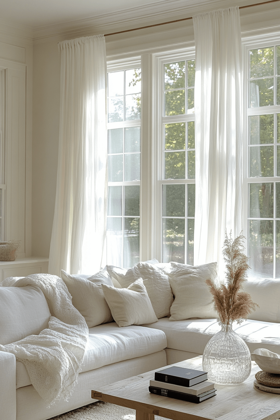 17+ Curtains Ideas for Living Room That Highlight Natural Light Perfectly 20 Bright And Airy Style