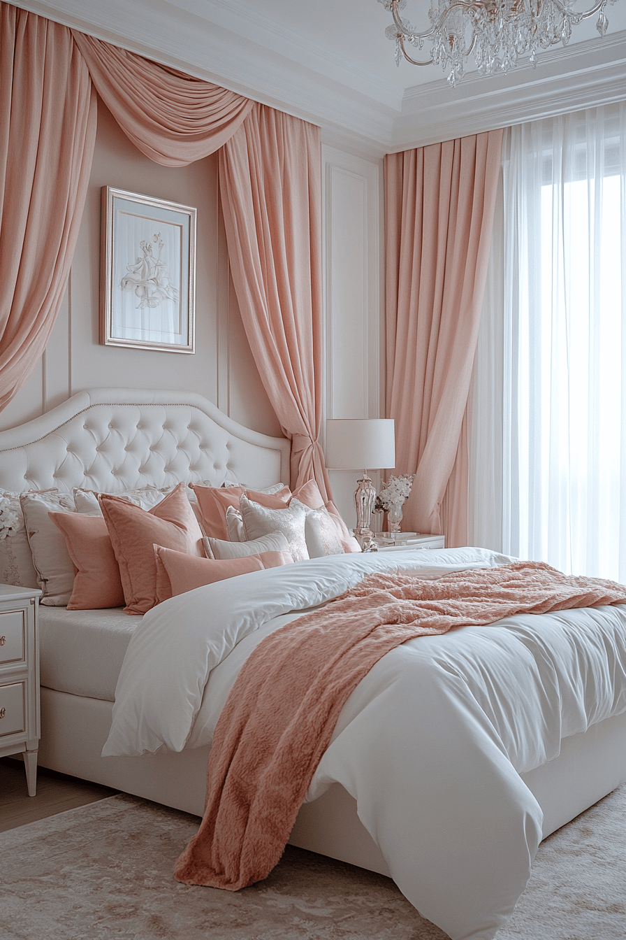 17+ Pink and White Bedroom Ideas for a Budget-Friendly Room Refresh 20 Contemporary Rose Haven