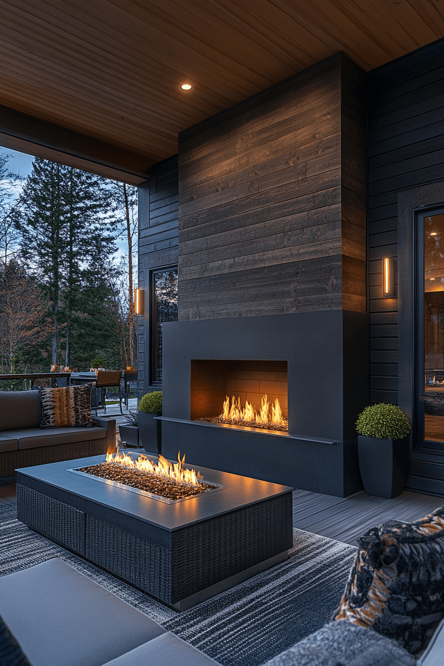 24+ Modern Fireplace Ideas to Create a Stunning Focal Point 20 Outdoor Excellence