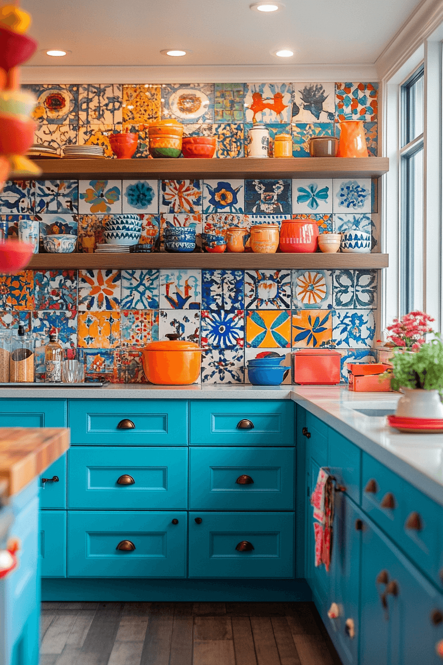 17+ Afrohemian Decor Kitchen Inspiration That Blends Art and Functionality 20 Rainbow Afrohemian Kitchen