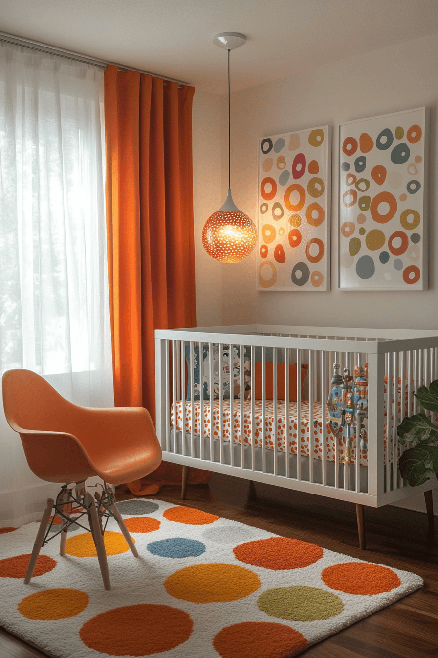 19+ Vintage Modern Nursery Ideas to Create a Unique and Memorable Space 20 Sixties Inspired Baby Room