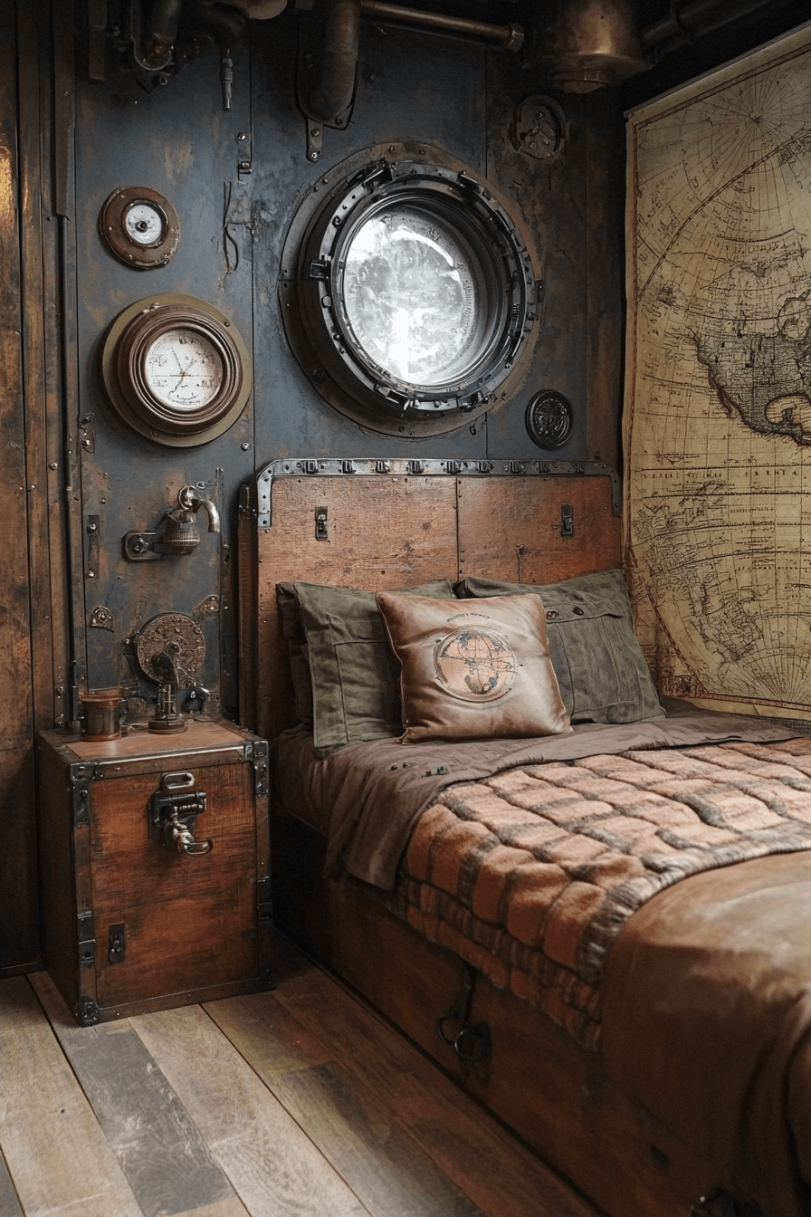 18+ Vintage Bedroom Ideas That Capture Old-World Elegance With Ease 20 Steampunk Vintage Adventure Bedroom