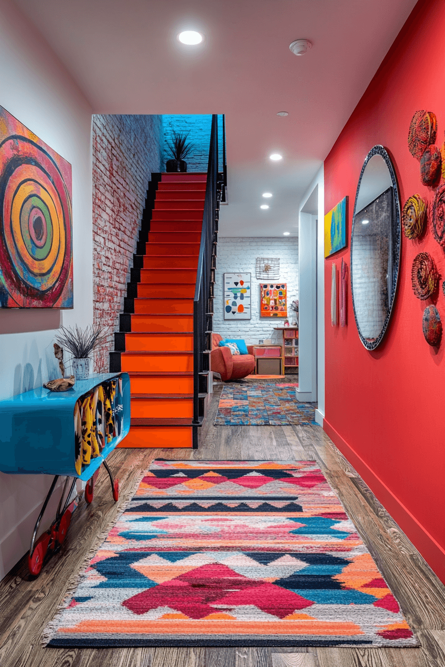 27+ Small Apartment Decorating Tips for a Chic and Organized Space 22 Bright Bold Living