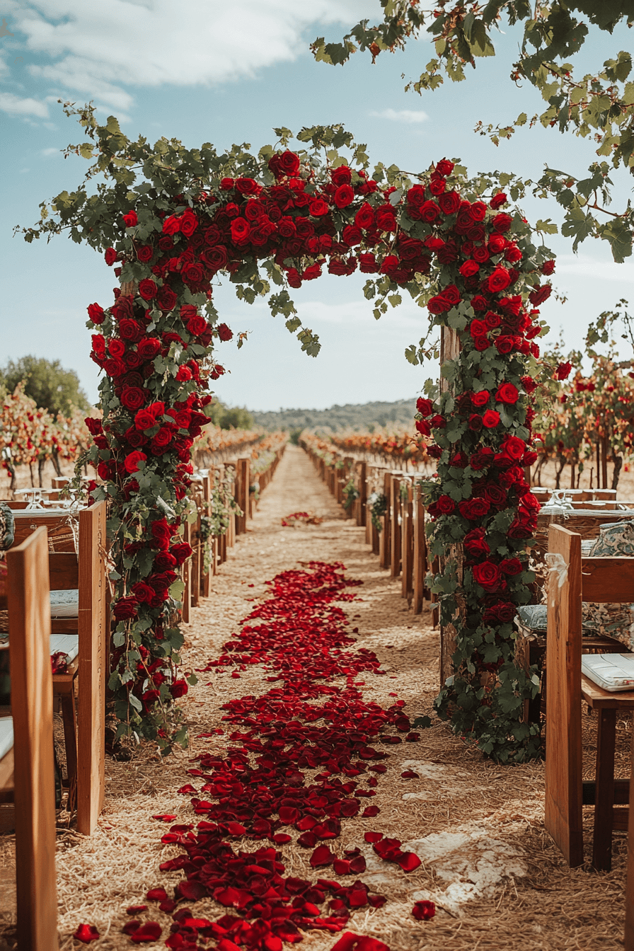28+ Boho Wedding Designs That Balance Rustic and Chic 22 Crimson Elegance