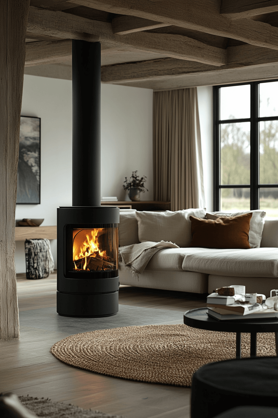 24+ Modern Fireplace Ideas to Create a Stunning Focal Point 22 Eco Conscious