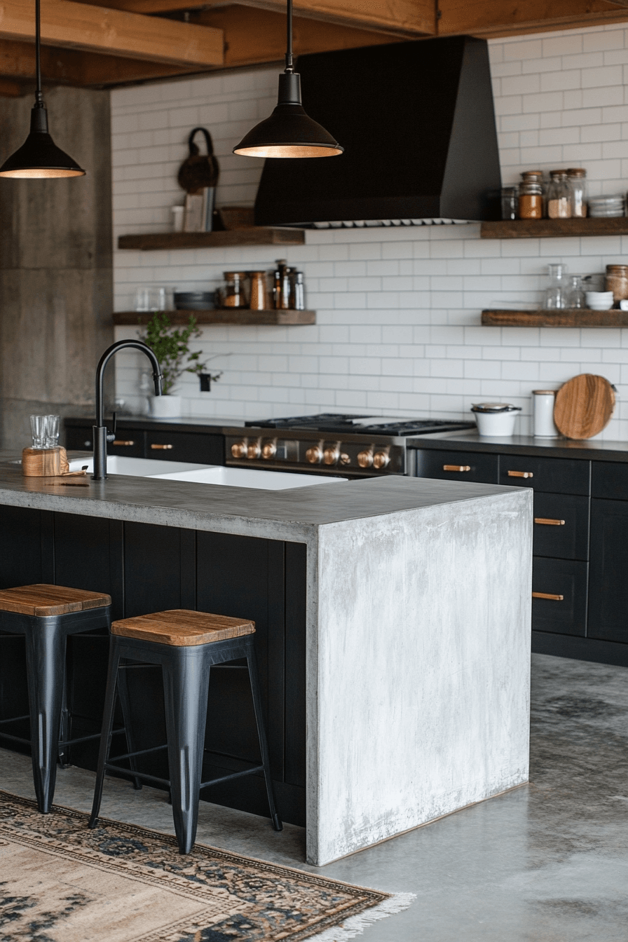 24+ Black and White Modern Kitchen Ideas That Spark Everyday Inspiration 22 Industrial Style Kitchens With A Black And White Edge