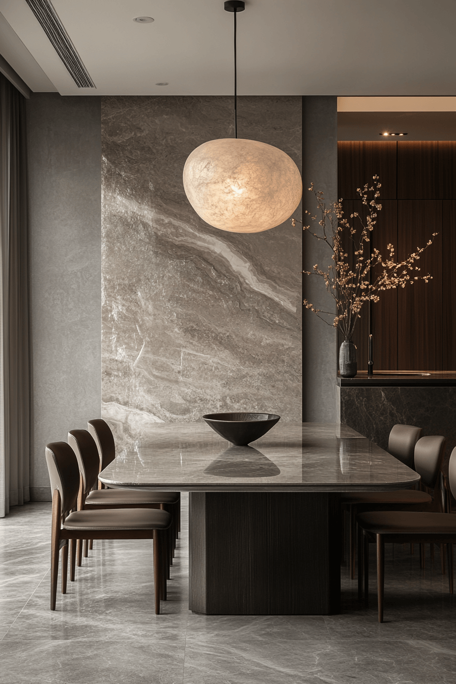 25+ Luxury Dining Room Inspiration for a Dreamy Holiday Setting 24 Modern Luxe Clarity