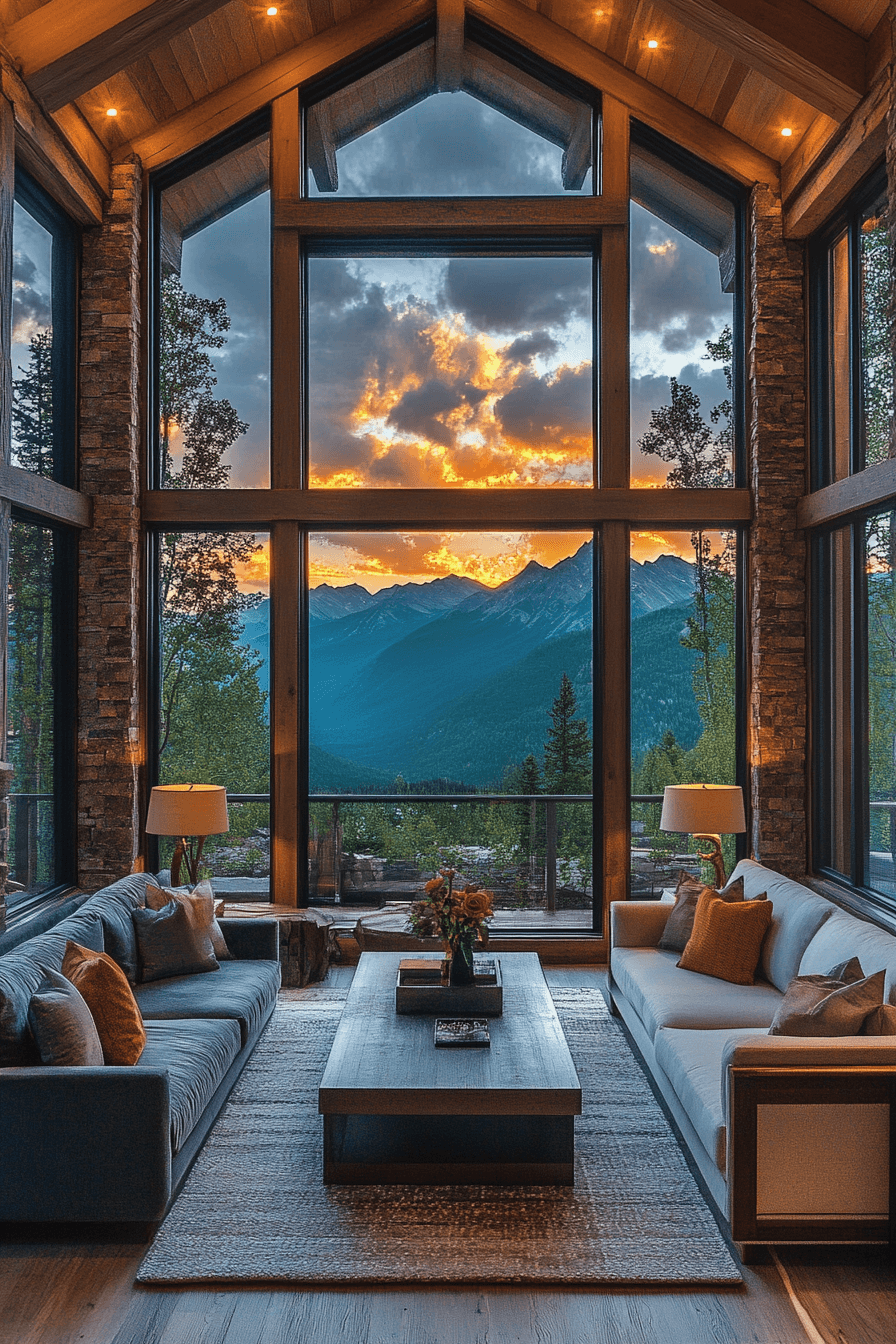 25+ Cabin Interiors That Make Every Detail Feel Special 24 Mountain Vista Cabin