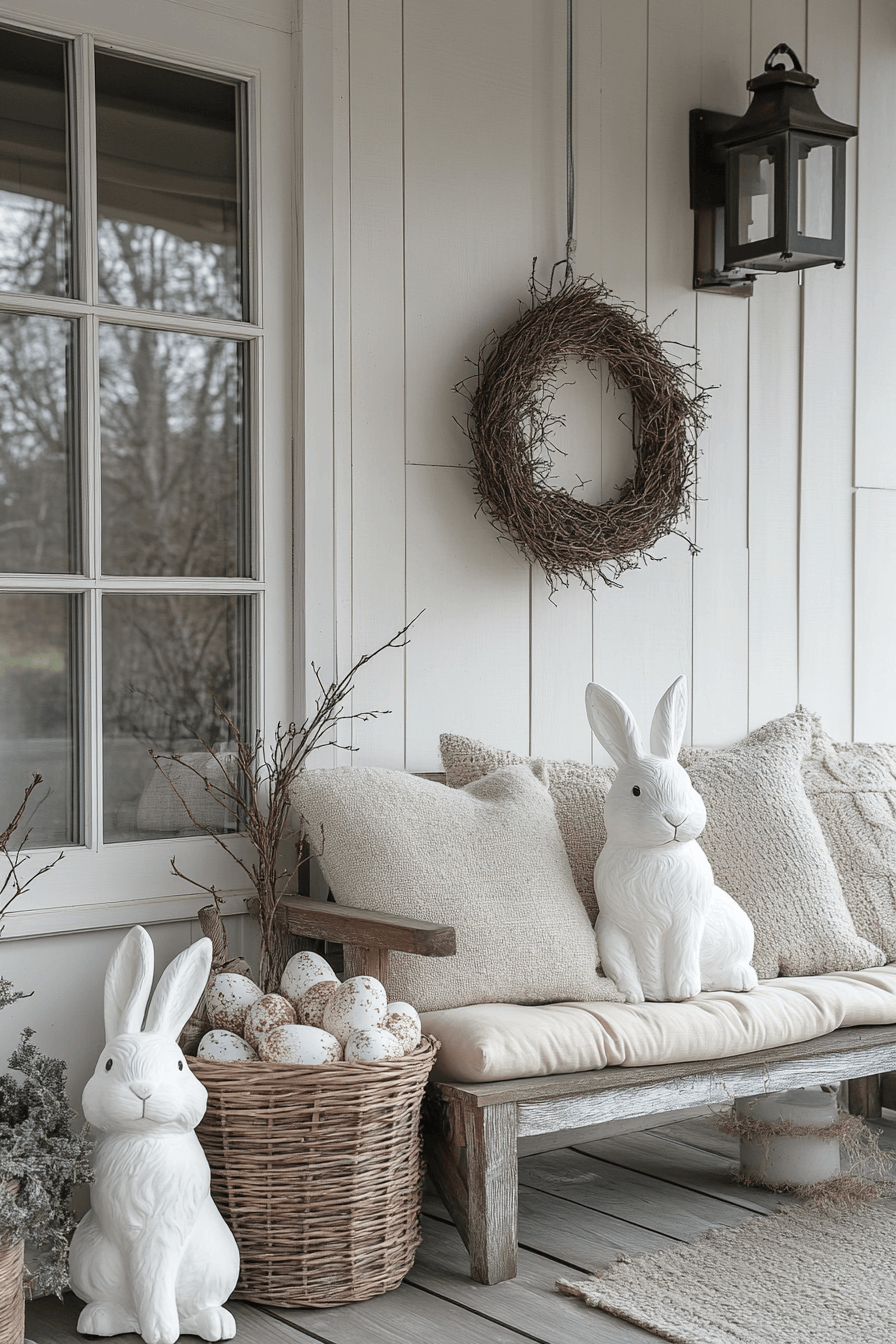 23+ Easter Porch Decor Inspiration That Captures the Spirit of Spring 24 Nordic Porch Peace