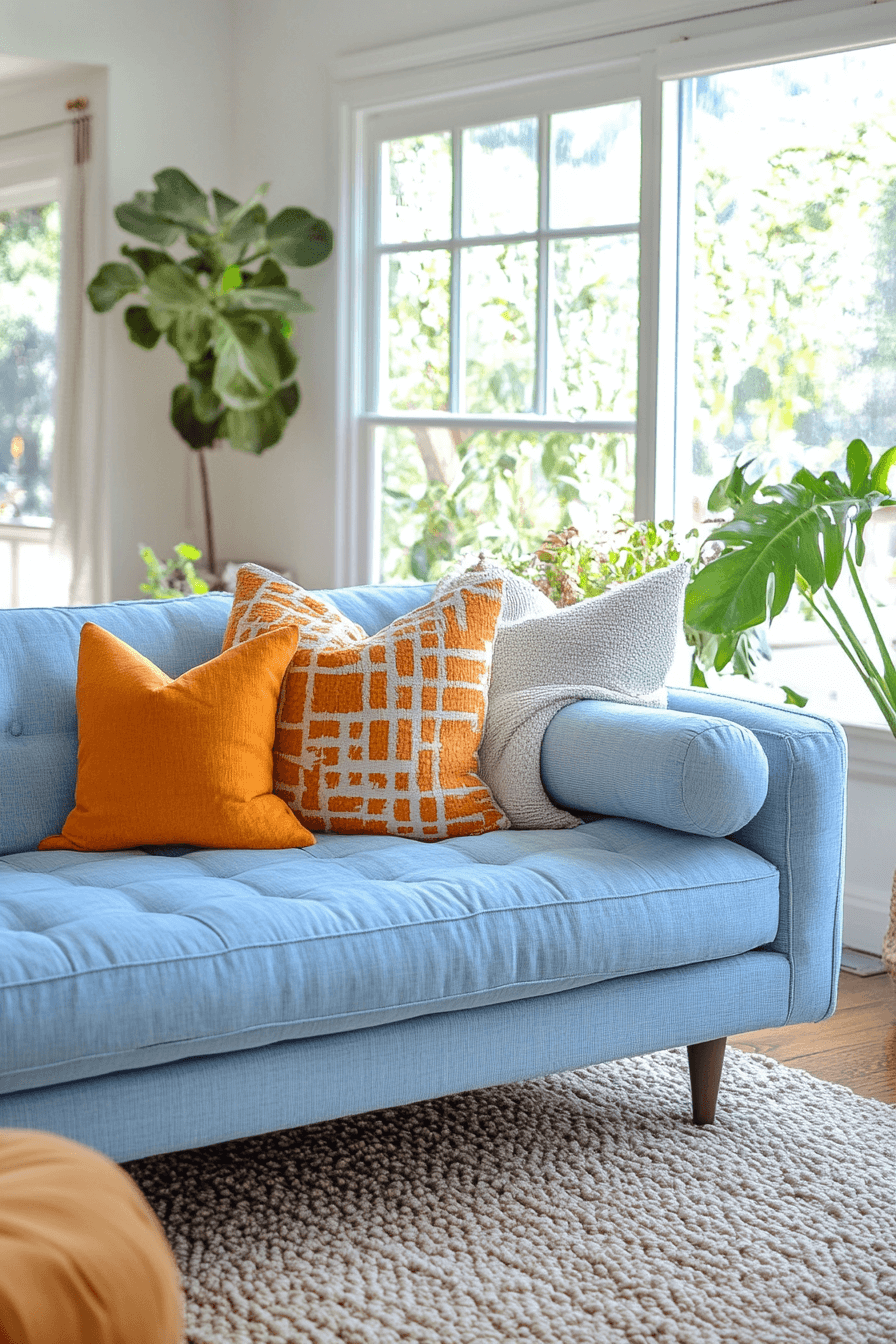 28+ Blue Couch Living Room Looks That Capture Bold Sophistication 24 Summer Inspired Light Blue Sofa