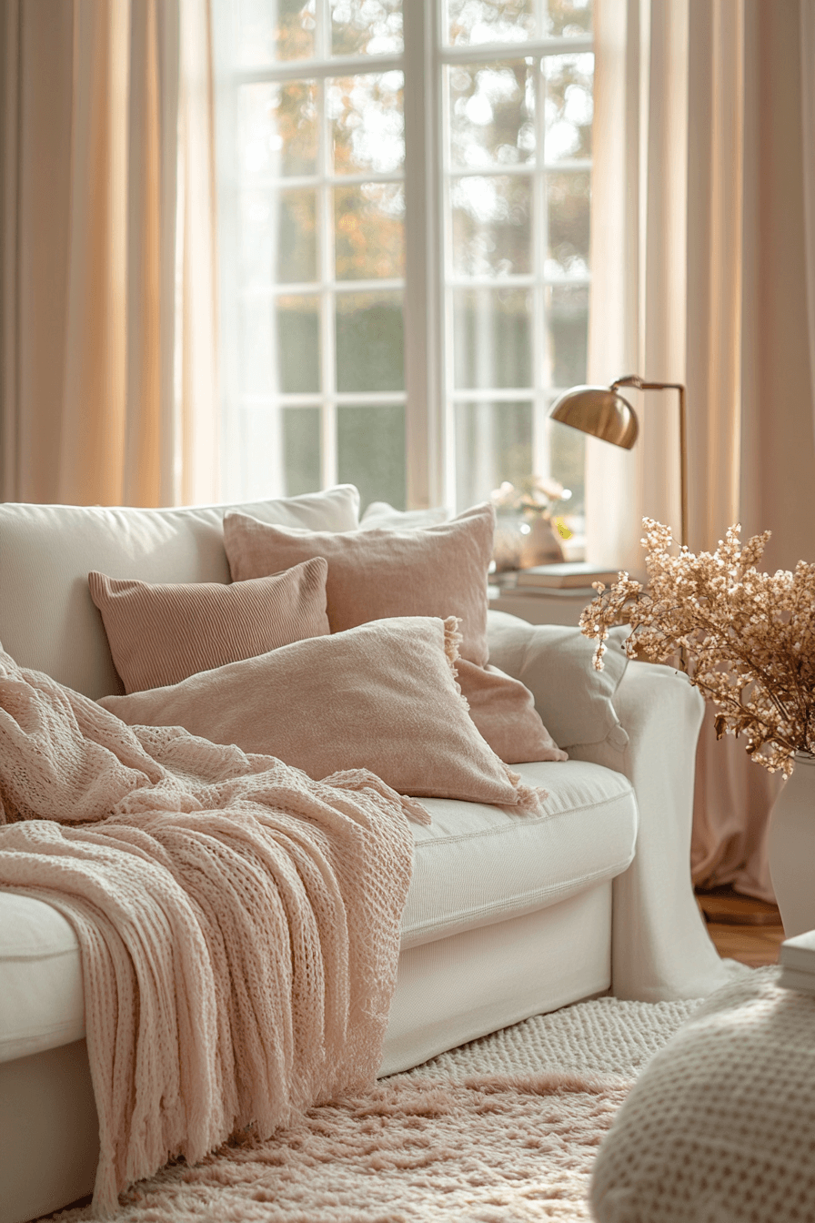 27+ Apartment Aesthetic Cozy Styles That Bring Warmth to Any Room 25 Blush Ivory Serene Home