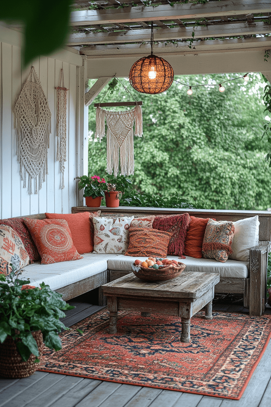 23+ Easter Porch Decor Inspiration That Captures the Spirit of Spring 25 Boho Porch Vibes
