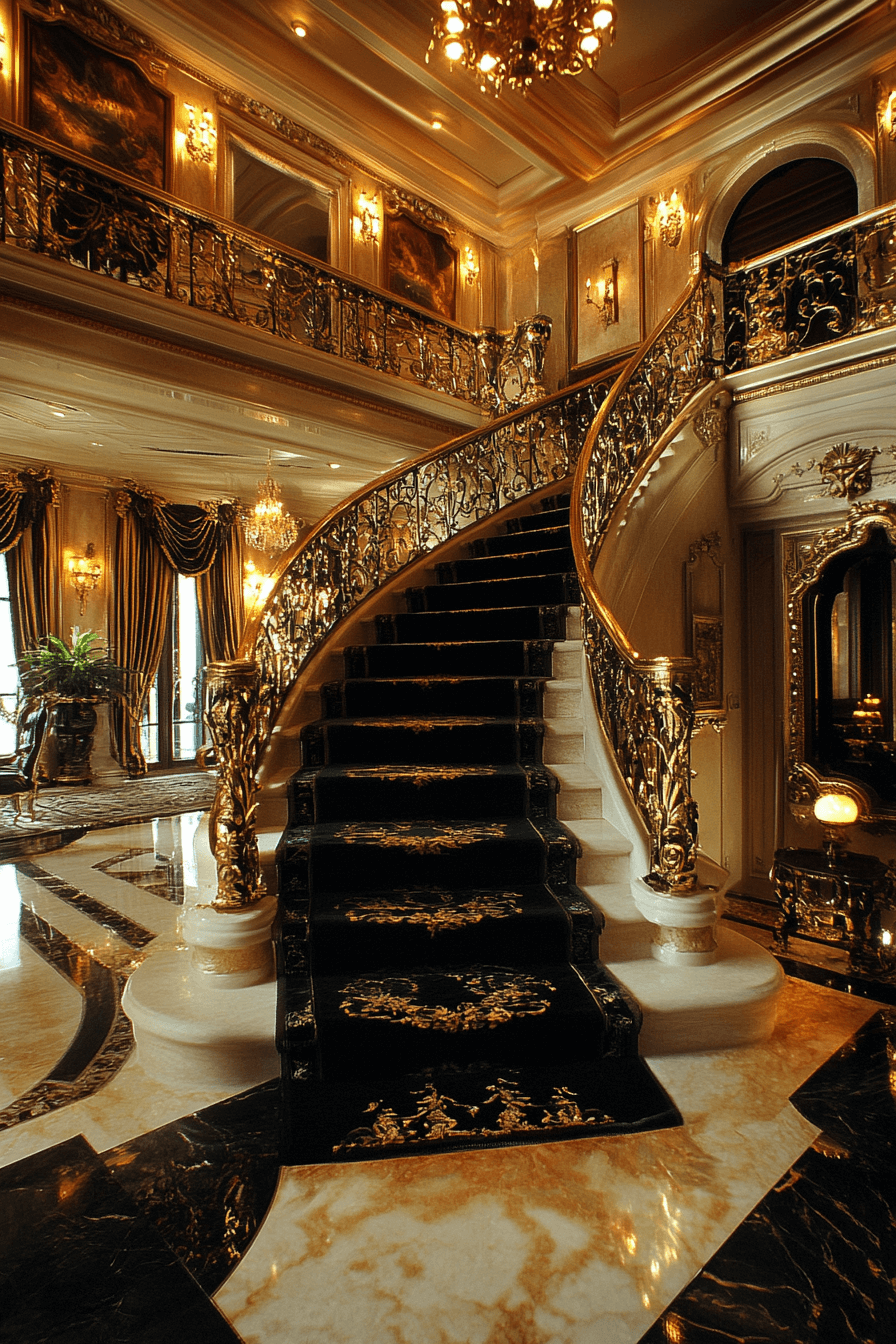 23+ Staircase Entryway Ideas That Bring Modern Comfort Into Tradition 25 Golden Glow