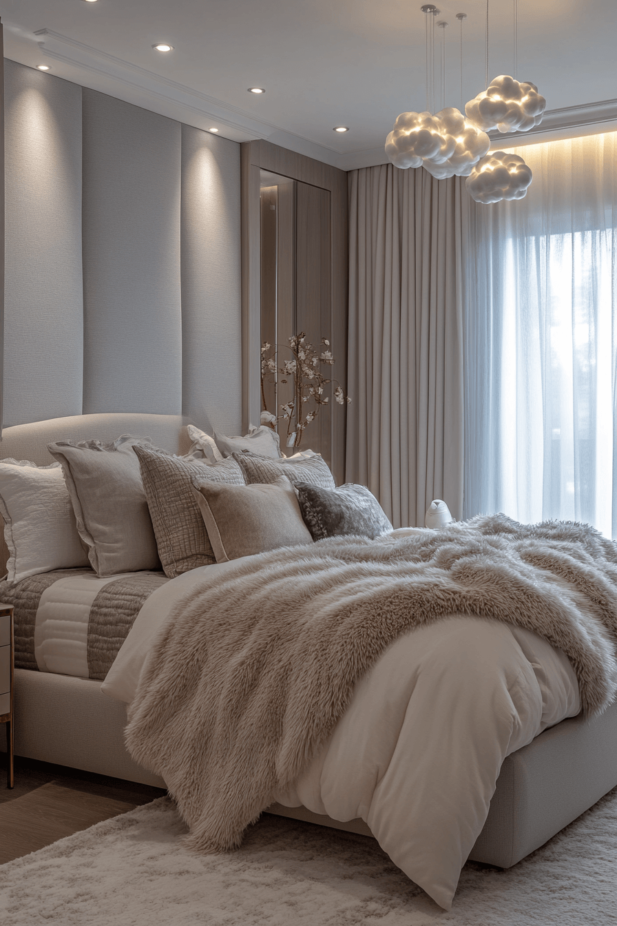 27+ Luxury Kids Bedroom Designs That Encourage Play and Rest 26 Cloud Inspired Luxe Retreat