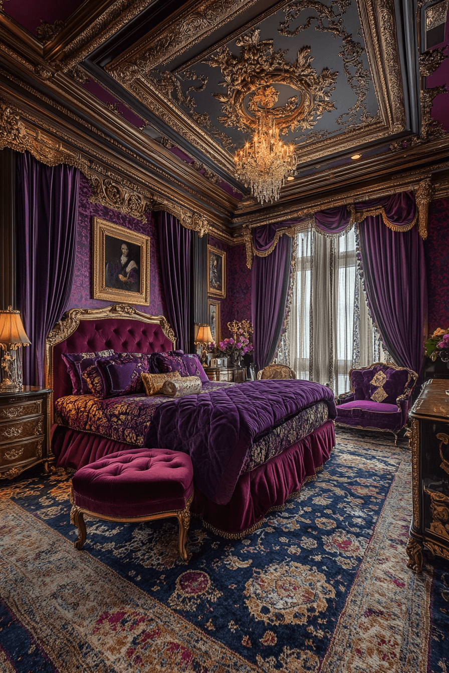 25+ Luxury Bedroom Master Ideas That Capture Modern Elegance 27 Baroque Opulence Suite
