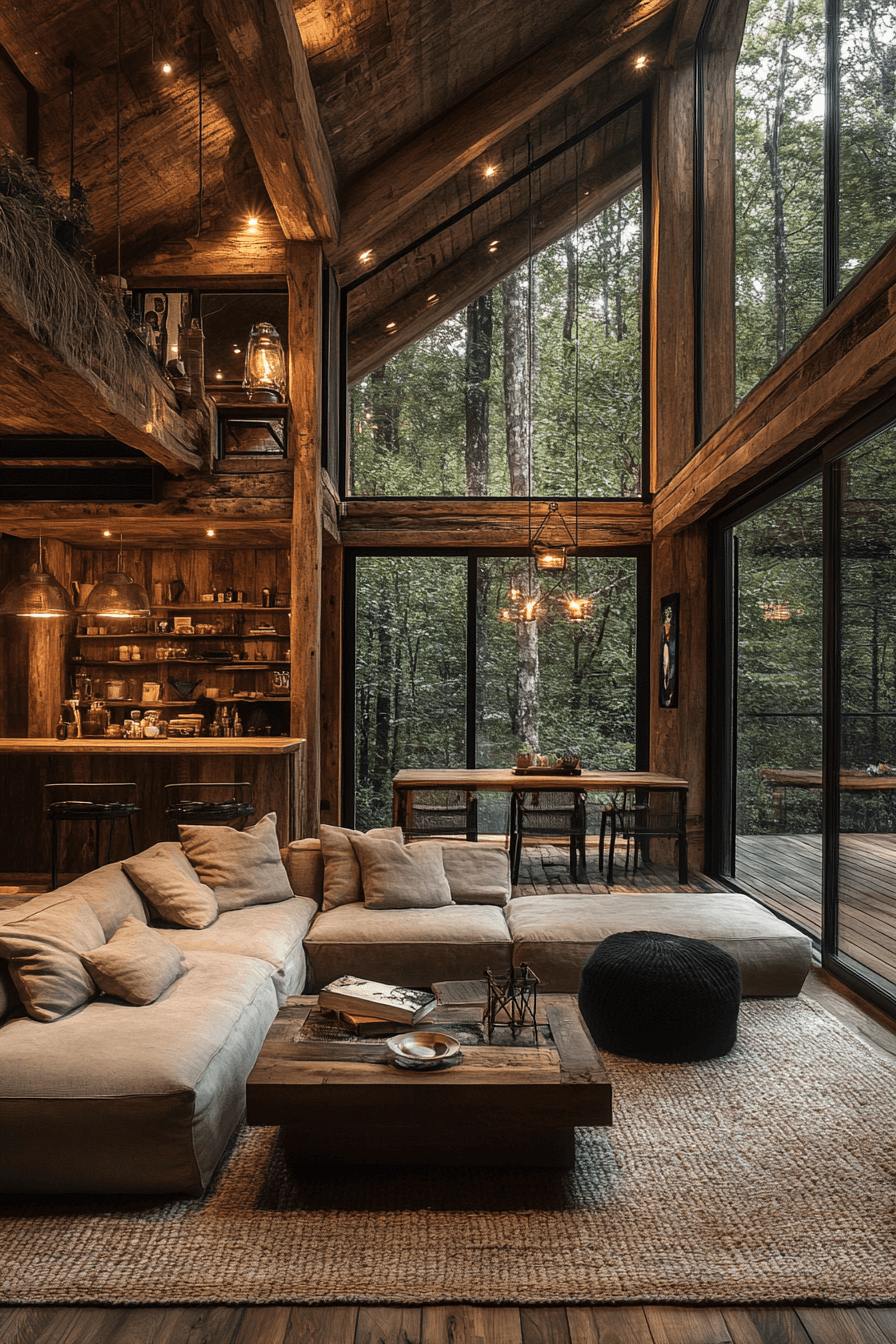 25+ Cabin Interiors That Make Every Detail Feel Special 28 Peaceful Pine Cabin
