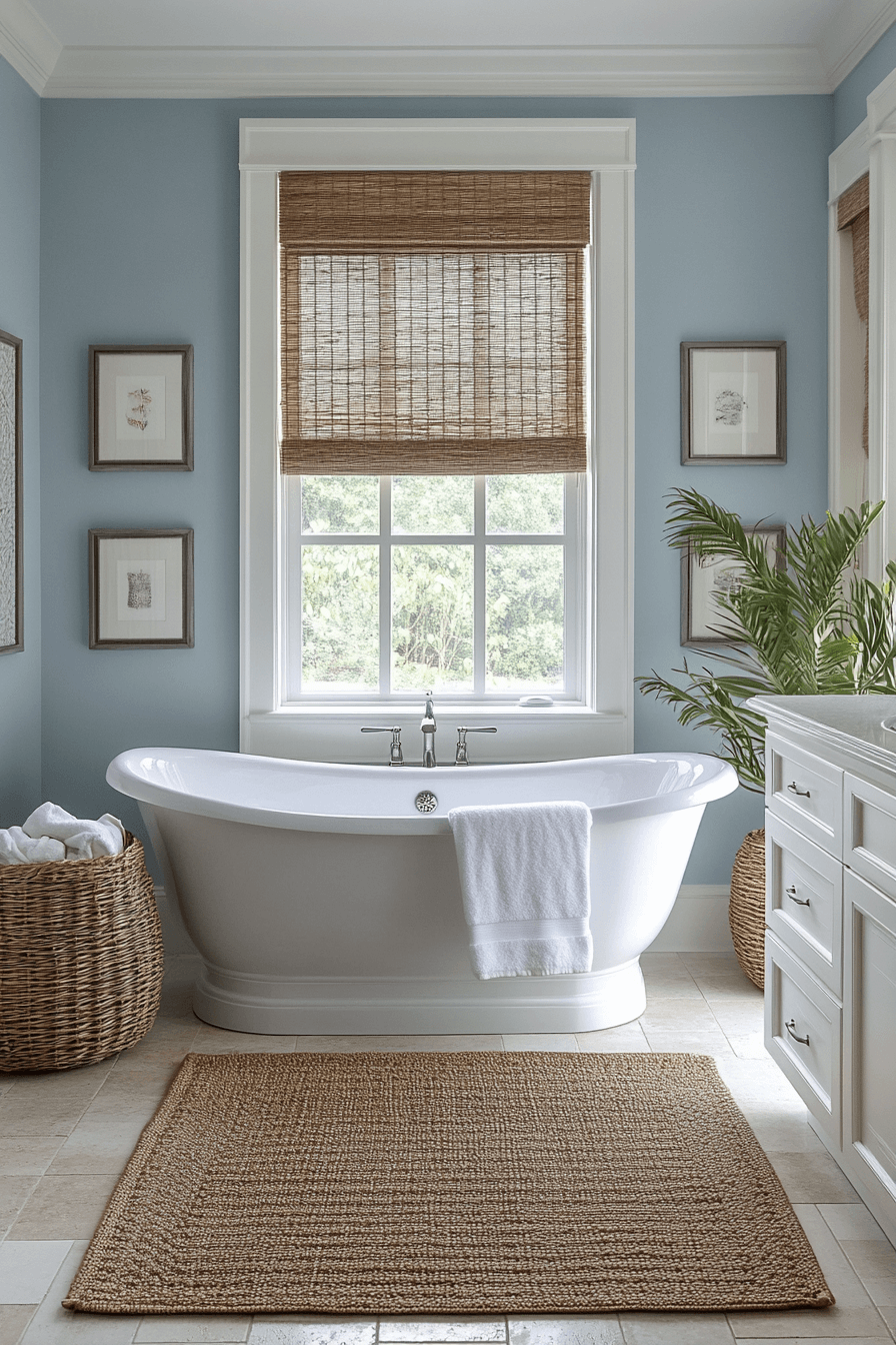 19+ Blue Bathroom Decor Inspiration for a Chic and Modern Vibe 3 Calm And Clear Sky Blue