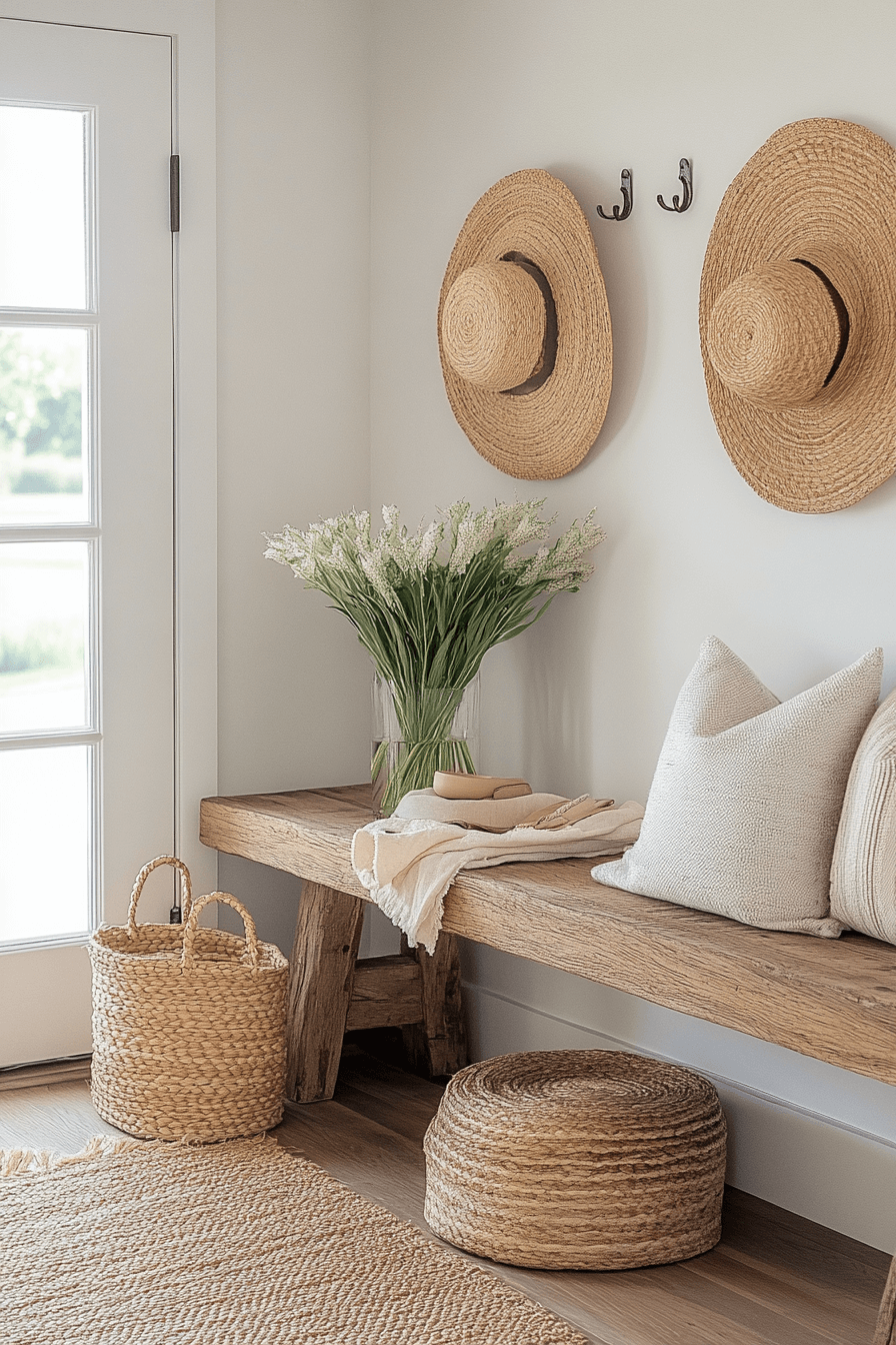 18+ Modern Farmhouse Interior Looks Perfect for Everyday Elegance 3 Chic Farmhouse Entryway