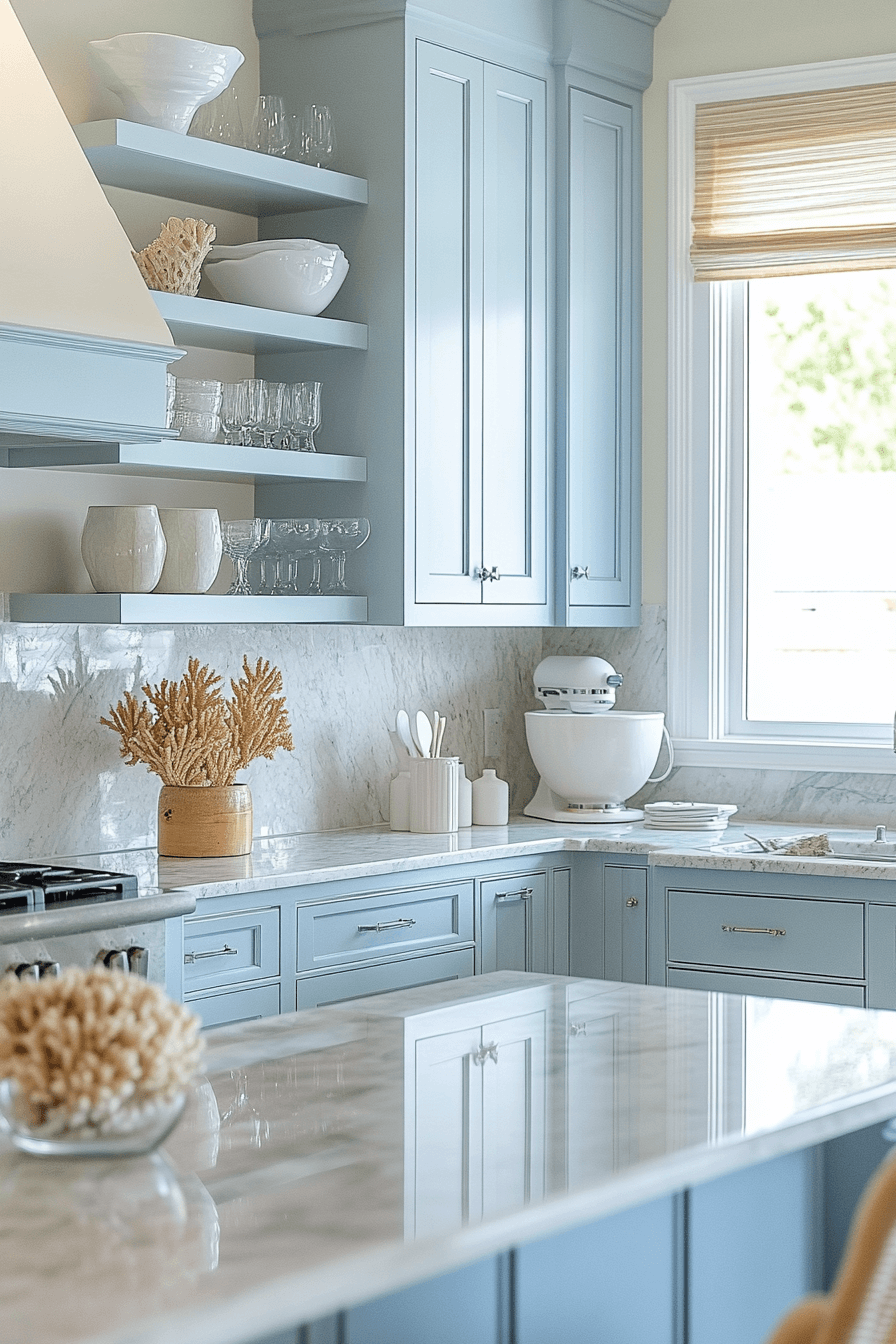 18+ Kitchen Decorating Ideas That Make Cooking More Enjoyable 3 Coastal Kitchen Escape