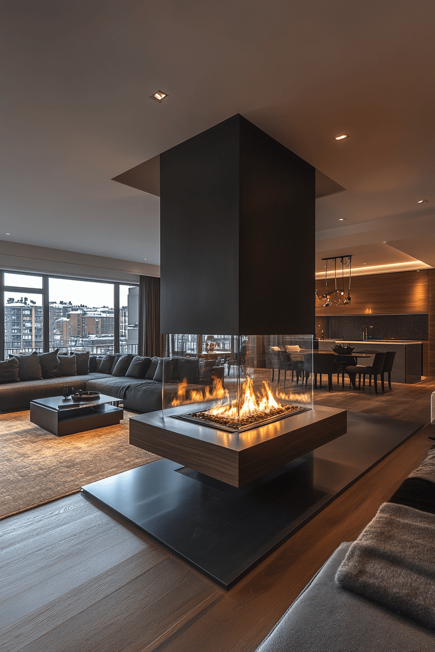 24+ Modern Fireplace Ideas to Create a Stunning Focal Point 3 Crystal Views