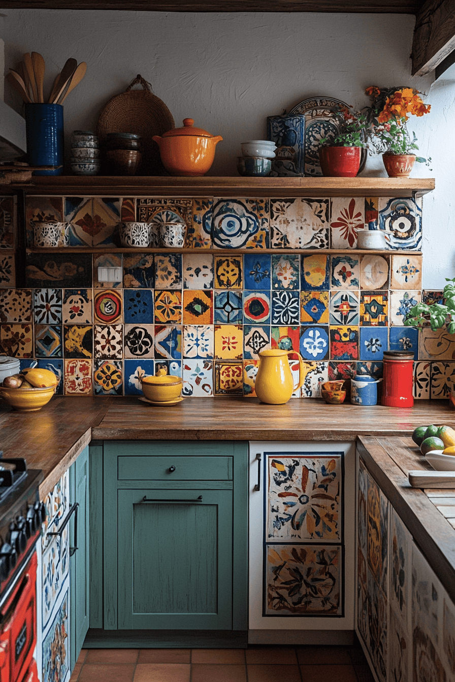 Boho Kitchen Ideas for a Warm and Free-Spirited Cooking Retreat 3 Pattern Paradise Kitchen