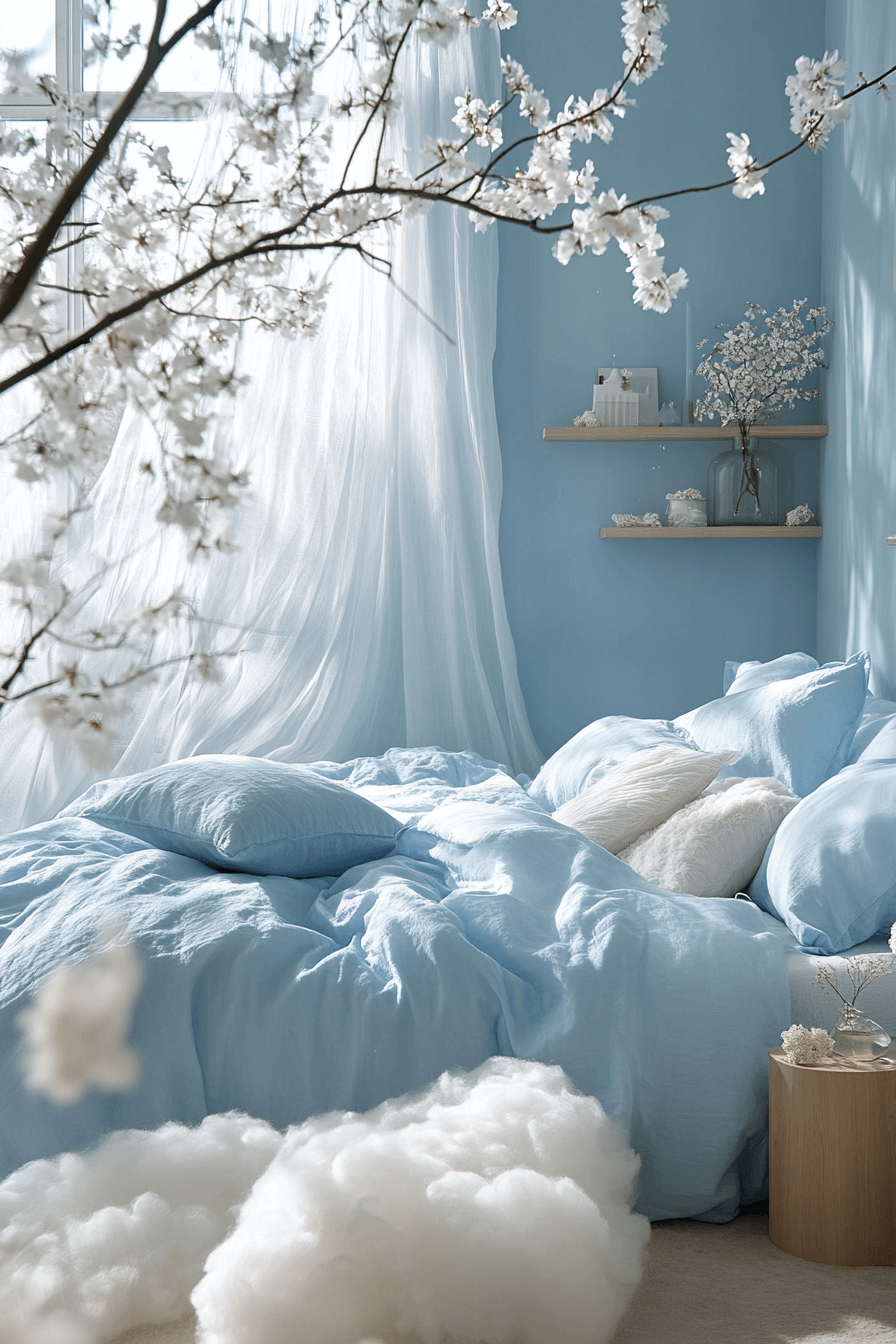 23+ Blue Boho Girls Bedroom Inspiration for a Dreamy Retreat 3 Sky Serenity
