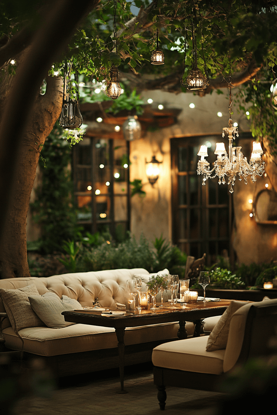 18+ Garden Party Decor Ideas That Bring Elegance to Outdoor Gatherings 3 Sophisticated Evening Garden