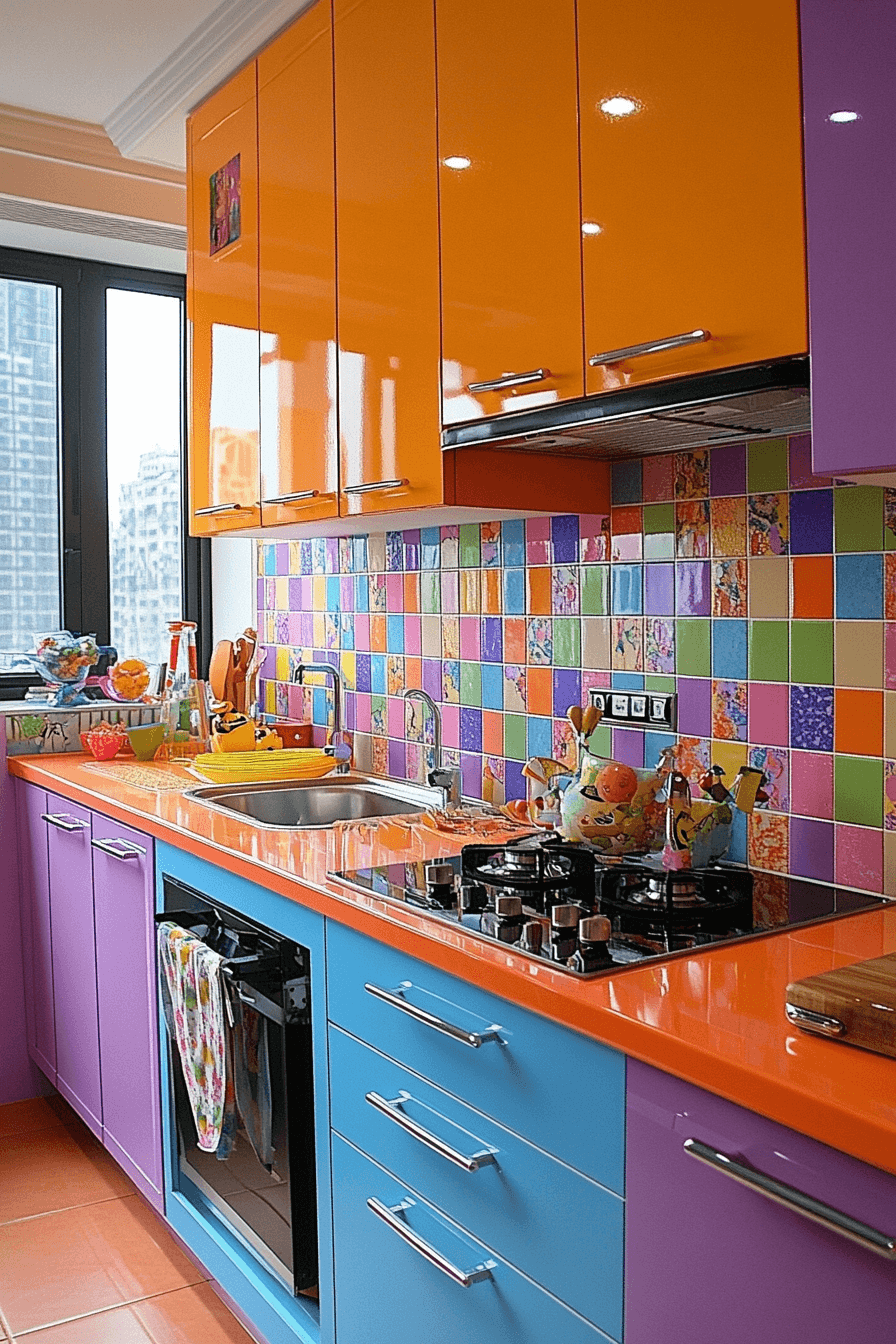 17+ Tiny Apartment Kitchen Ideas to Make Cooking Fun and Easy 3 Vibrant Kitchen Joy