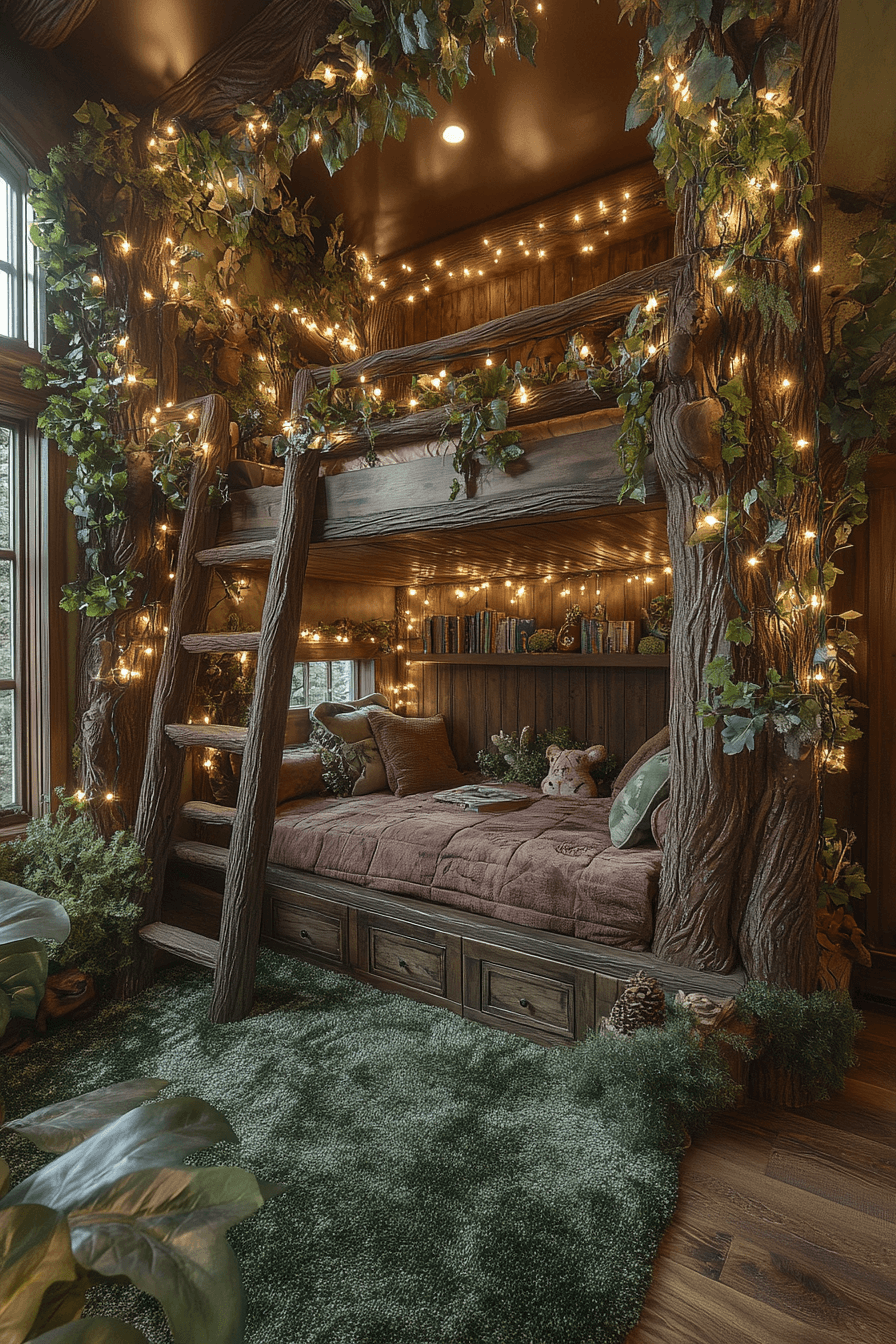 15+ Boho Bedroom Ideas for Kids That Make Rooms Feel Warm and Welcoming 3 Woodland Wonder