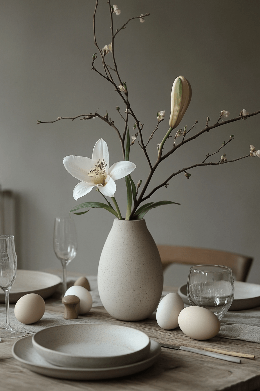 24+ Easter Table Decorations That Make Guests Feel Truly Welcome 4 Clean And Simple Style