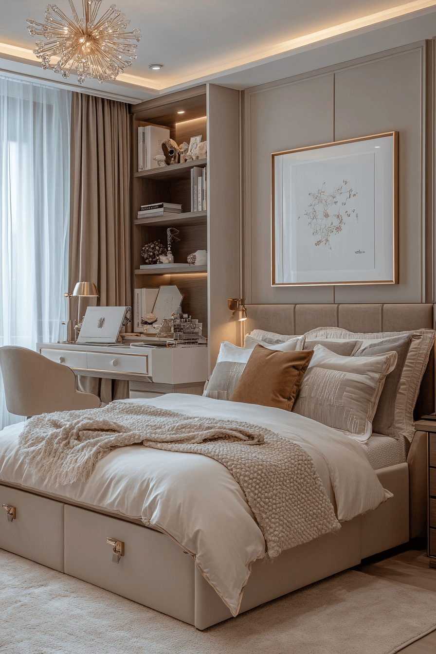 27+ Luxury Kids Bedroom Designs That Encourage Play and Rest 4 Elegant Serenity Rest Spot