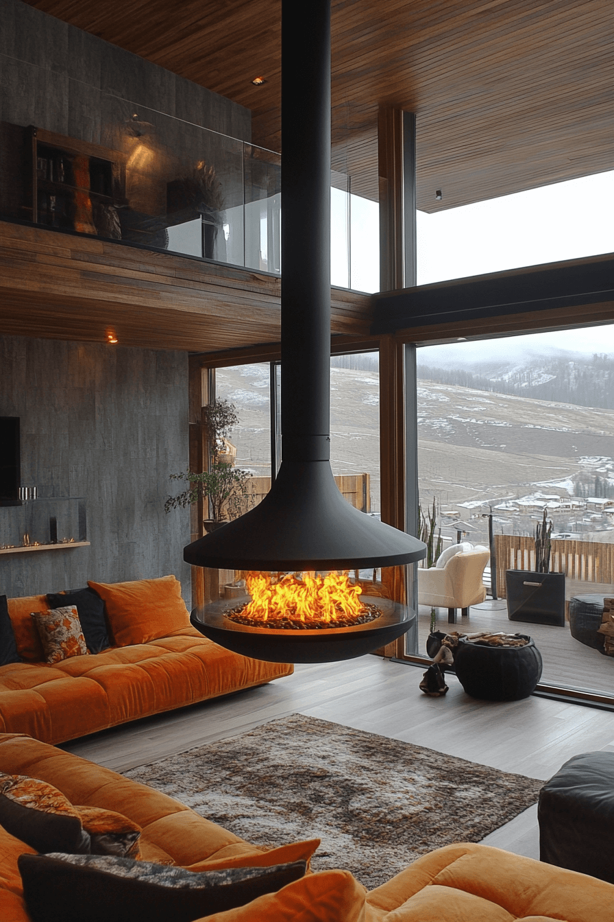 24+ Modern Fireplace Ideas to Create a Stunning Focal Point 4 Floating Flames