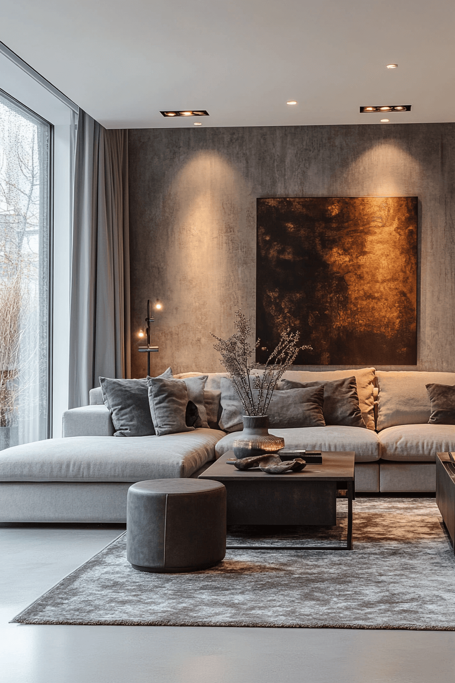 27+ Apartment Aesthetic Cozy Styles That Bring Warmth to Any Room 4 Gray Cozy Monochrome Nook