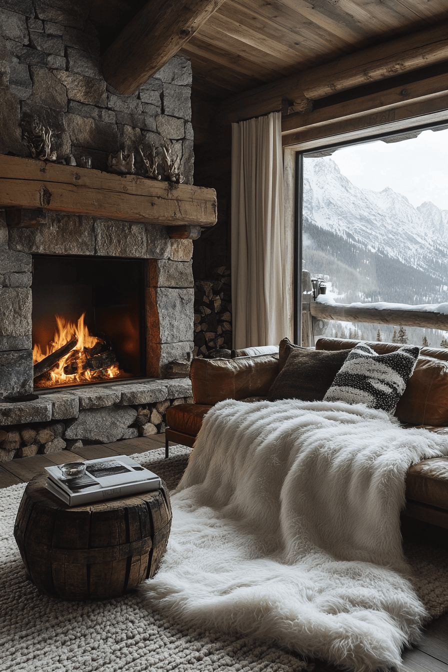 25+ Cabin Interiors That Make Every Detail Feel Special 4 Luxe Mountain Chalet