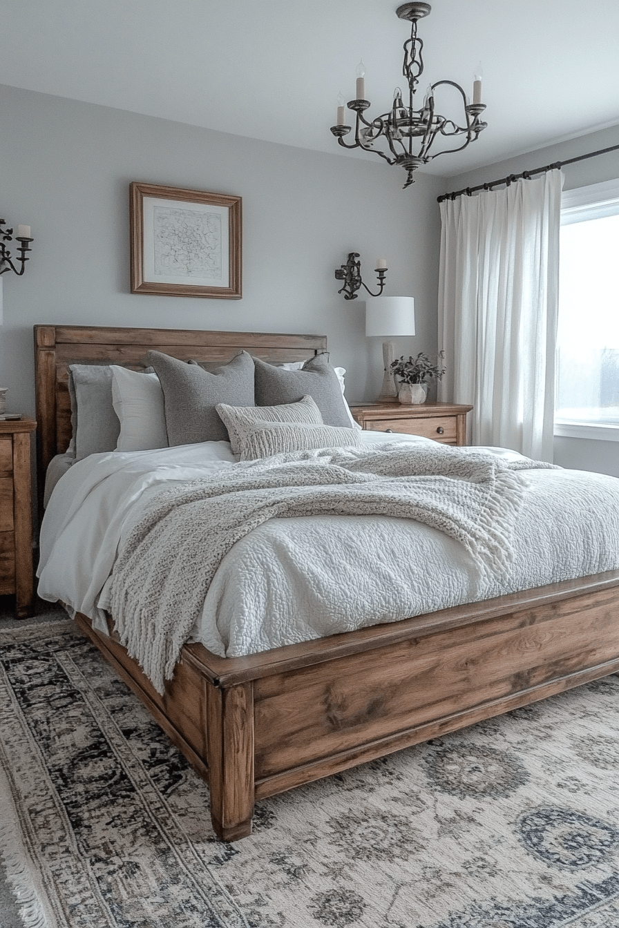18+ Modern Farmhouse Interior Looks Perfect for Everyday Elegance 4 Peaceful Farmhouse Bedroom Retreat