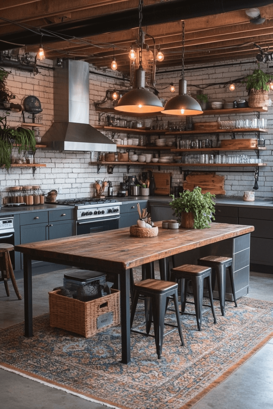 18+ Kitchen Decorating Ideas That Make Cooking More Enjoyable 4 Rustic Industrial Style